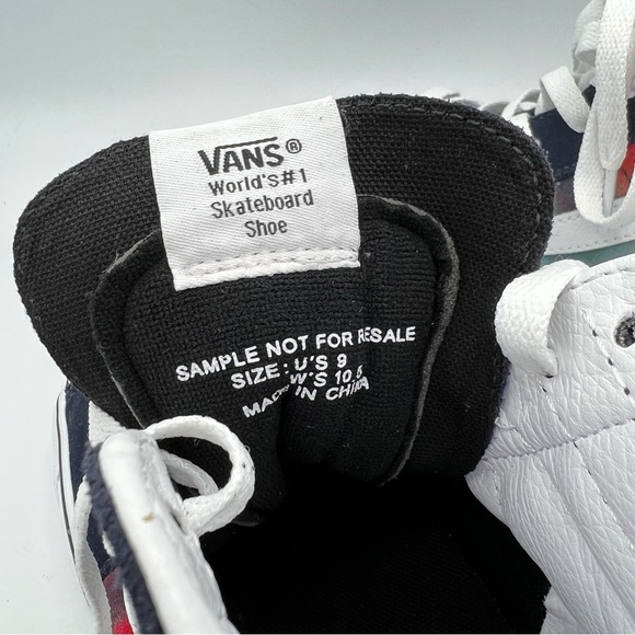 Vans Sk8-Hi Dark Aura True White/Multicolor Sneakers - Picture 8 of 9